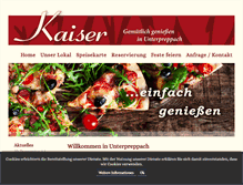 Tablet Screenshot of kaiser-unterpreppach.de